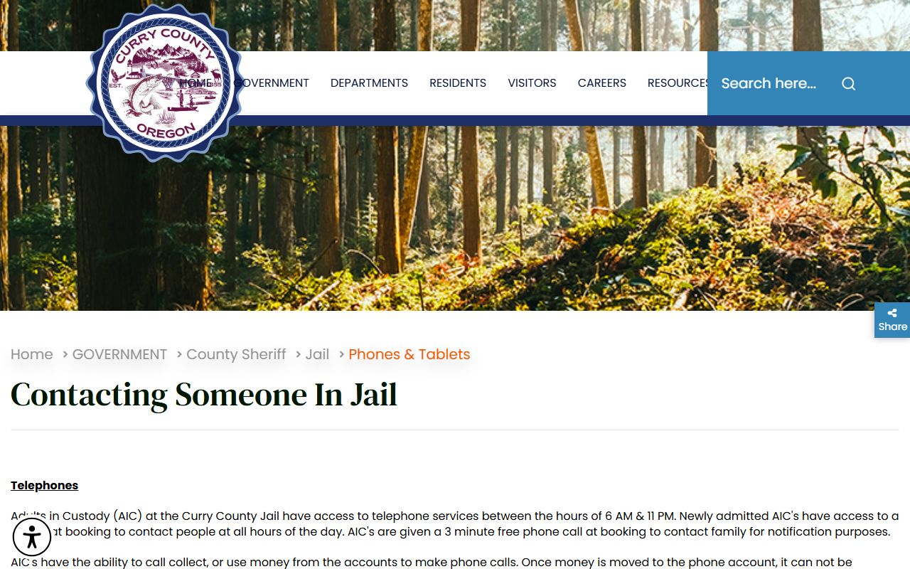 Curry County inmate records phones and tablets page